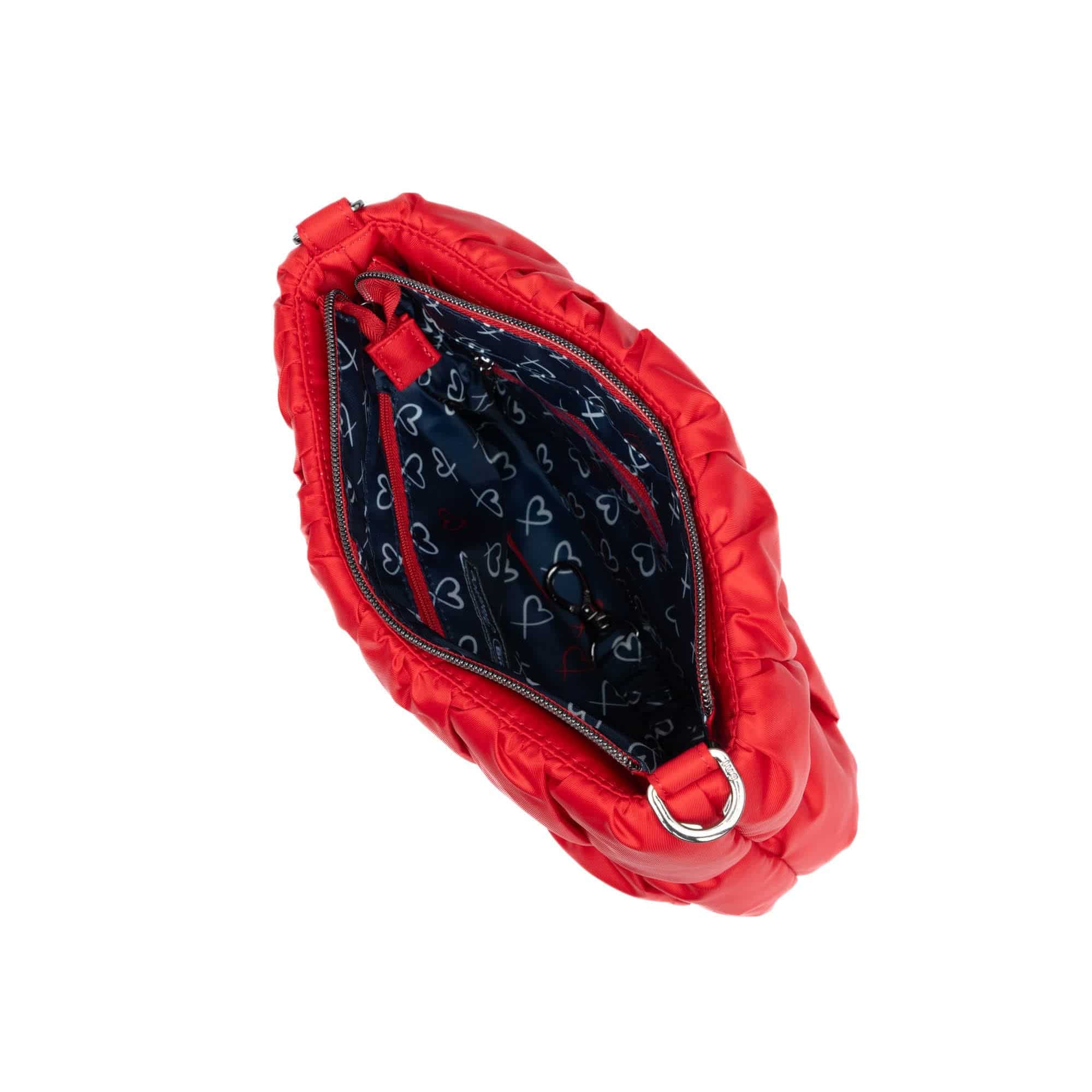 Flounce Ruched Crossbody Bag - POPPY RED - Flounce_PoppyRed_05